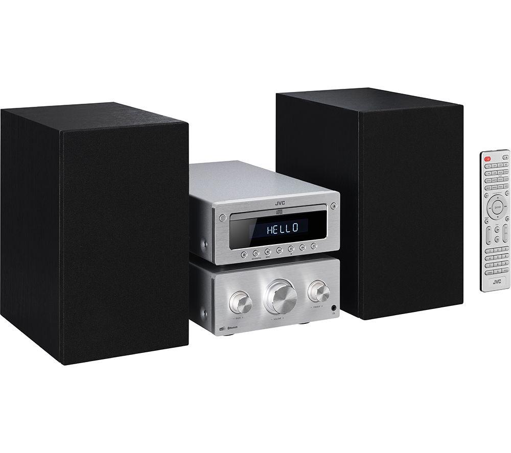 JVC UX-D752 Wireless Traditional Hi-Fi System - Silver & Black