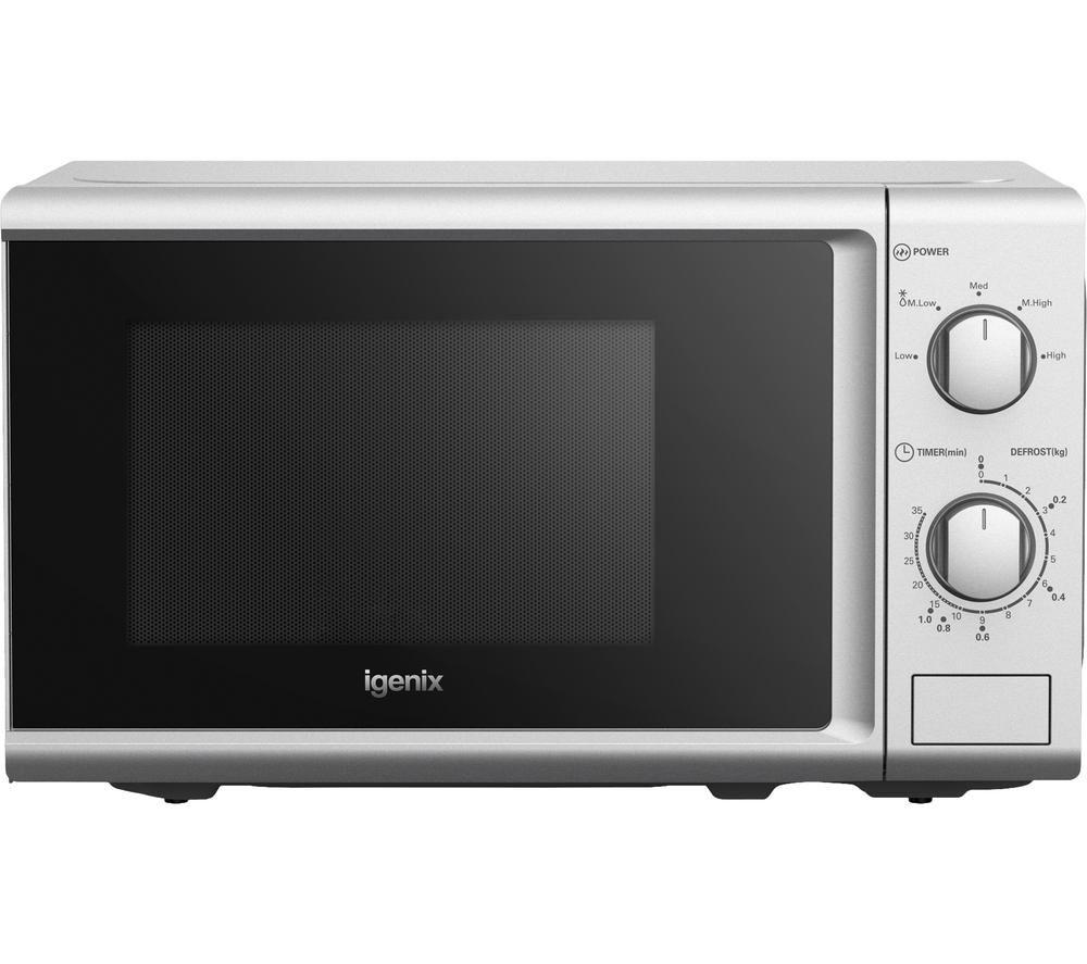 IGENIX IGM0820S Solo Microwave - Silver, Silver/Grey