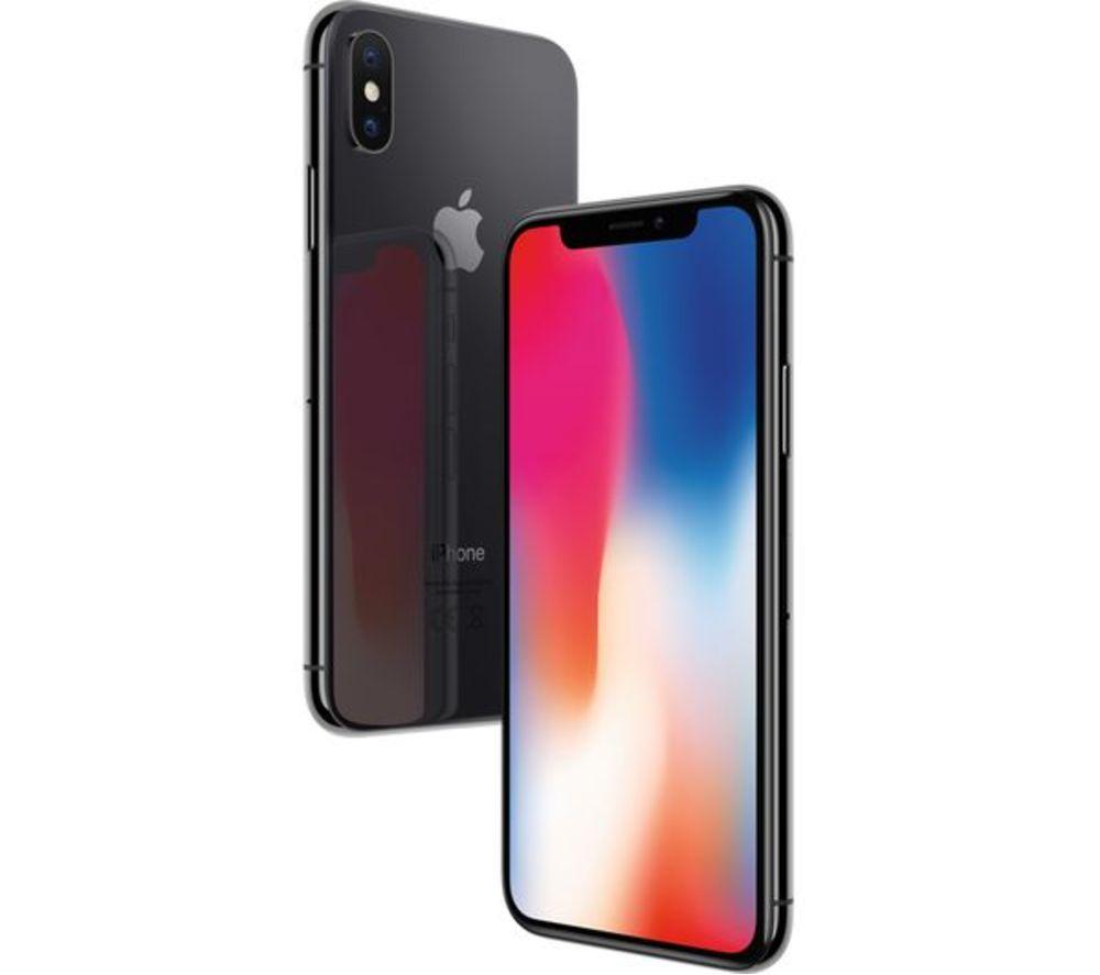 APPLE Refurbished iPhone X - 64 GB, Space Grey (Excellent Condition)