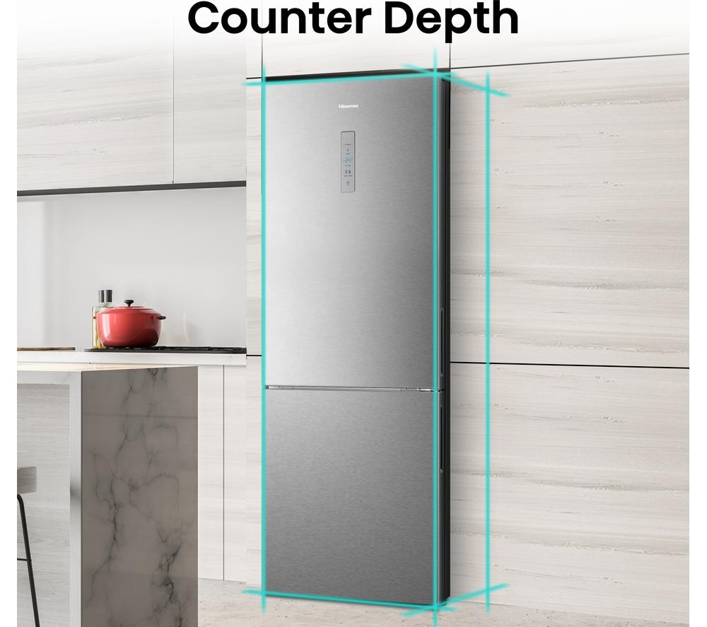 HISENSE RB645N4BIE 60/40 Fridge Freezer - Steel image number 3 of 20