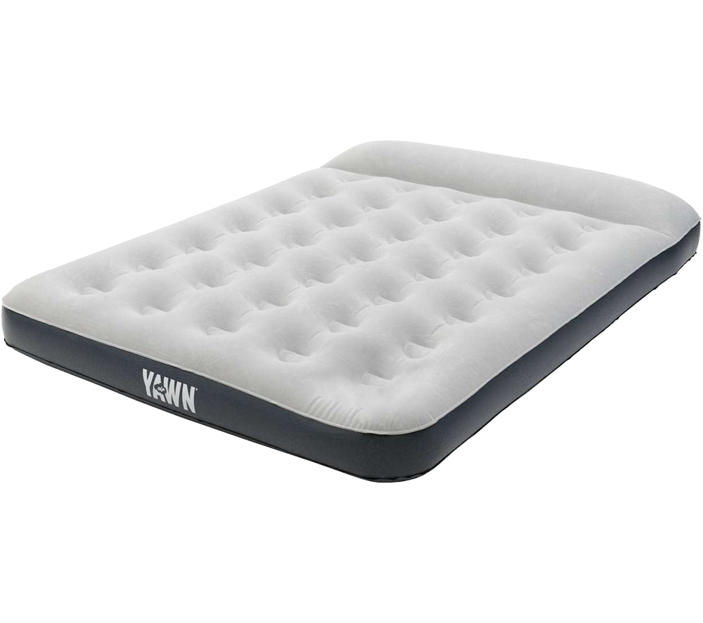 YAWN Air Self Inflating Mattress - Double, Blue,Silver/Grey