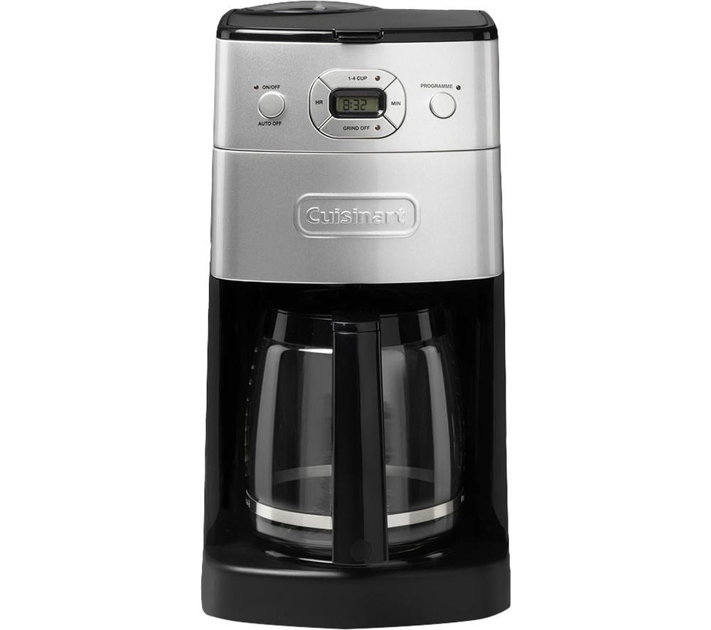 CUISINART Grind & Brew Auto DGB625BCU Filter Coffee Machine - Silver, Black,Silver/Grey