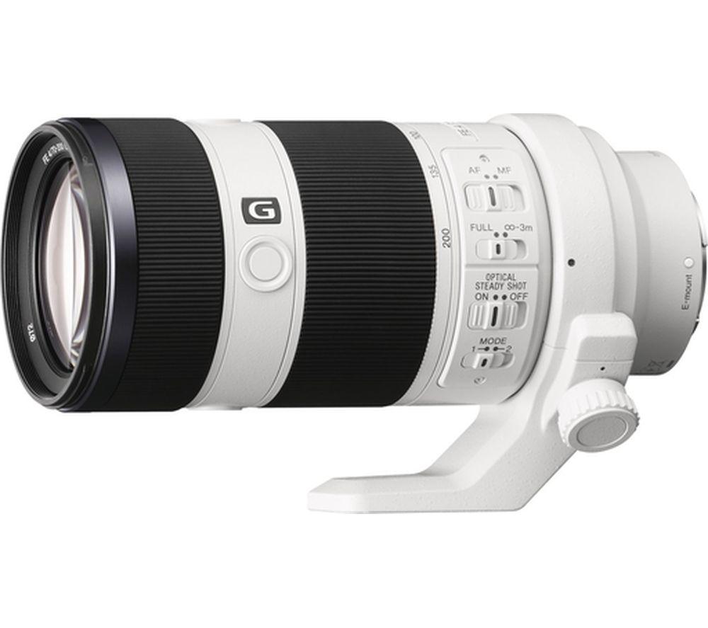 SONY FE 70-200 mm f/4 G OSS Telephoto Zoom Lens, White