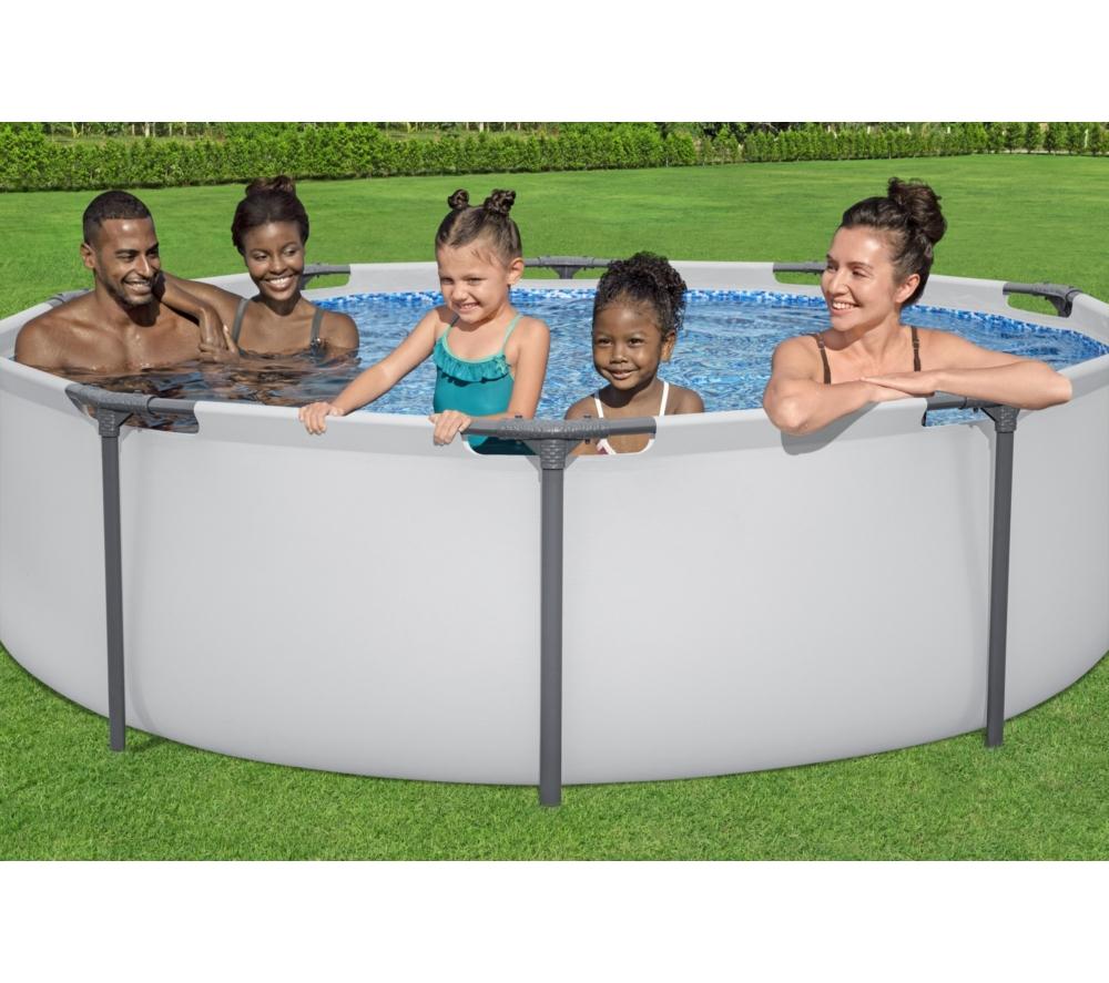 BESTWAY Steel Pro Max BW56408GB-21 Round Swimming Pool - Grey image number 5 of 9