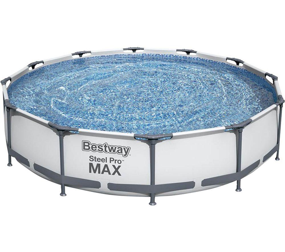 Image of BESTWAY Steel Pro Max BW56416GB-21 Round Swimming Pool - Grey