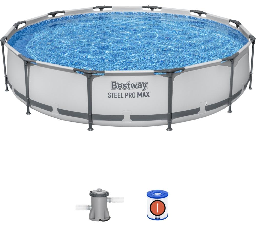 BESTWAY Steel Pro Max BW56416GB-21 Round Swimming Pool - Grey image number 2 of 12