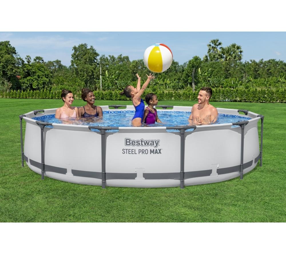 BESTWAY Steel Pro Max BW56416GB-21 Round Swimming Pool - Grey image number 7 of 12