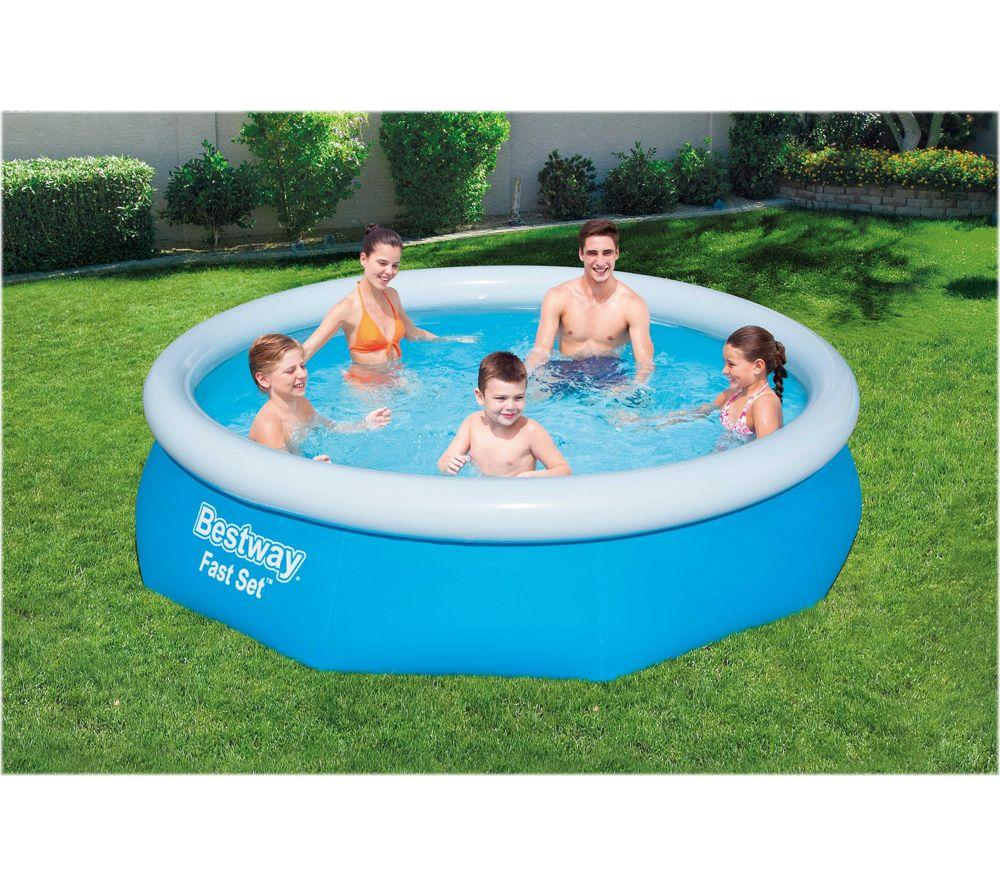 BESTWAY Fast Set BW57270GB-19 Round Swimming Pool - Blue image number 4 of 5