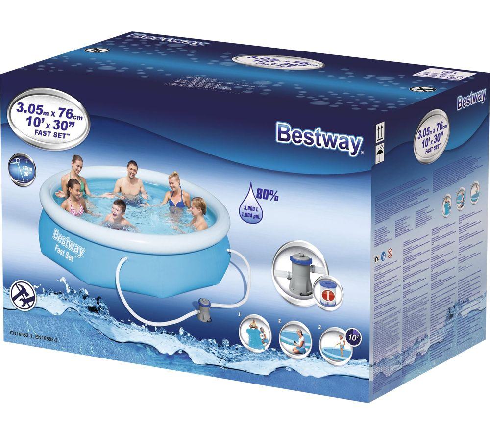 BESTWAY Fast Set BW57270GB-19 Round Swimming Pool - Blue image number 5 of 5