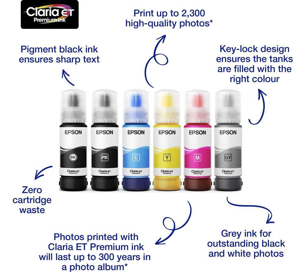 EPSON EcoTank 114 Black Ink Bottle image number 3 of 8