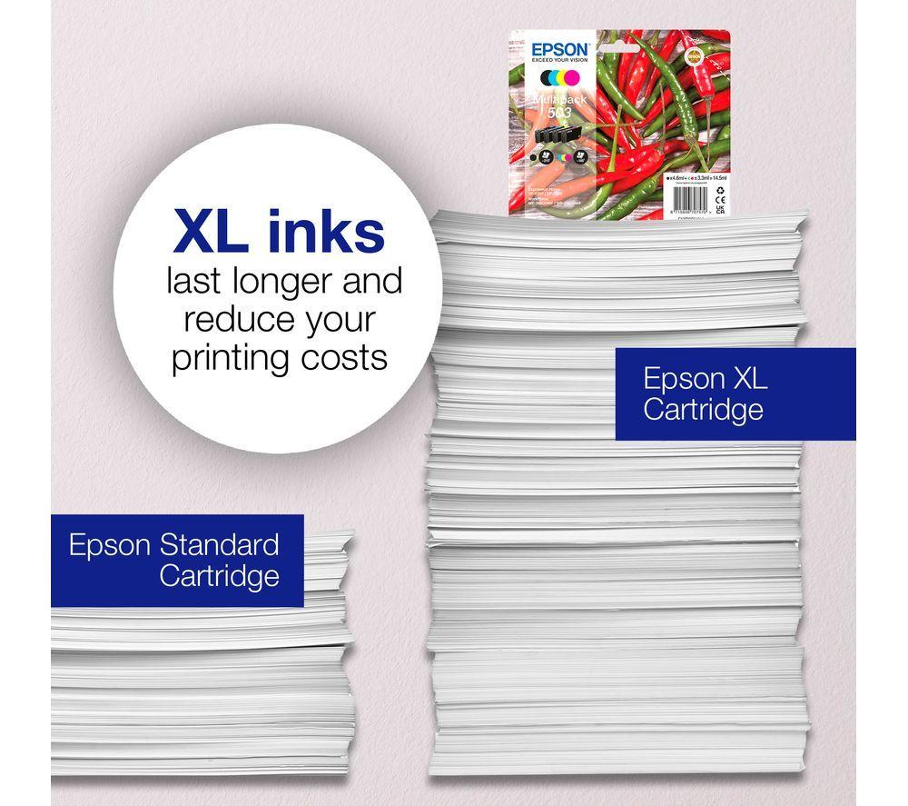 EPSON 503 XL Chilli Cyan, Magenta, Yellow & Black Ink Cartridges - Multipack image number 4 of 7