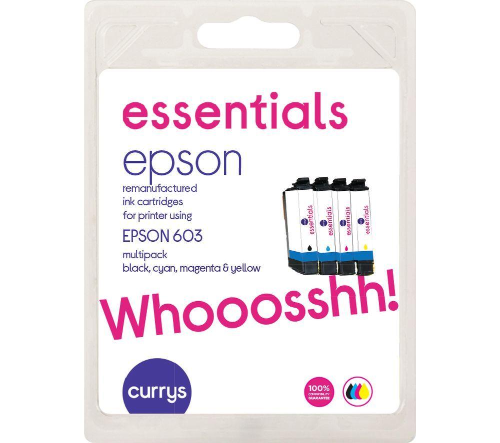 ESSENTIALS Epson 603 Starfish Cyan, Magenta, Yellow & Black Ink Cartridges - Multipack, Black,Yellow,Cyan,Magenta