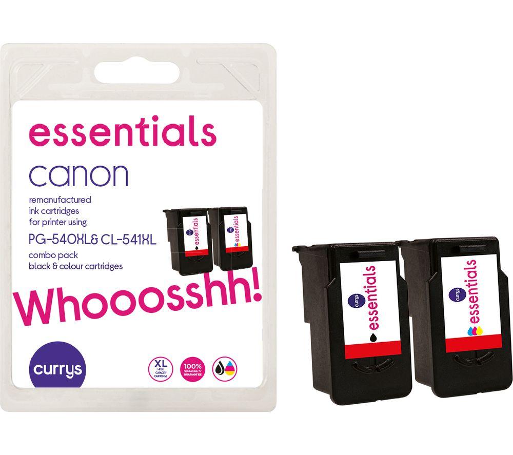 Buy ESSENTIALS Canon PG-540 XL & CL-541 XL Black & Tri-colour Ink  Cartridges - Twin Pack