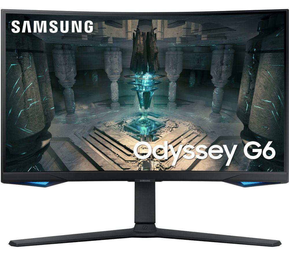 SAMSUNG Odyssey G65B LS32BG650EUXXU Quad HD 32" Curved VA Smart Gaming Monitor - Black, Black