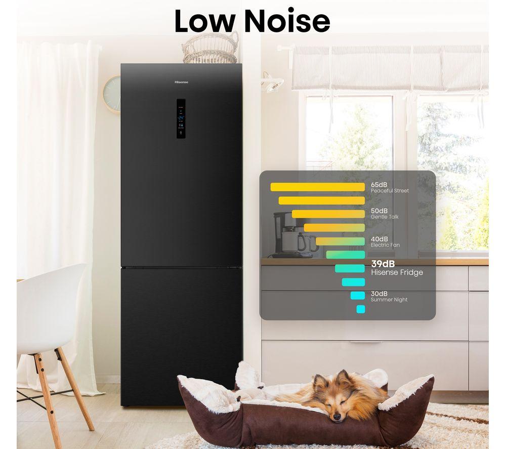 HISENSE RB645N4BFE 60/40 Fridge Freezer - Black image number 4 of 6