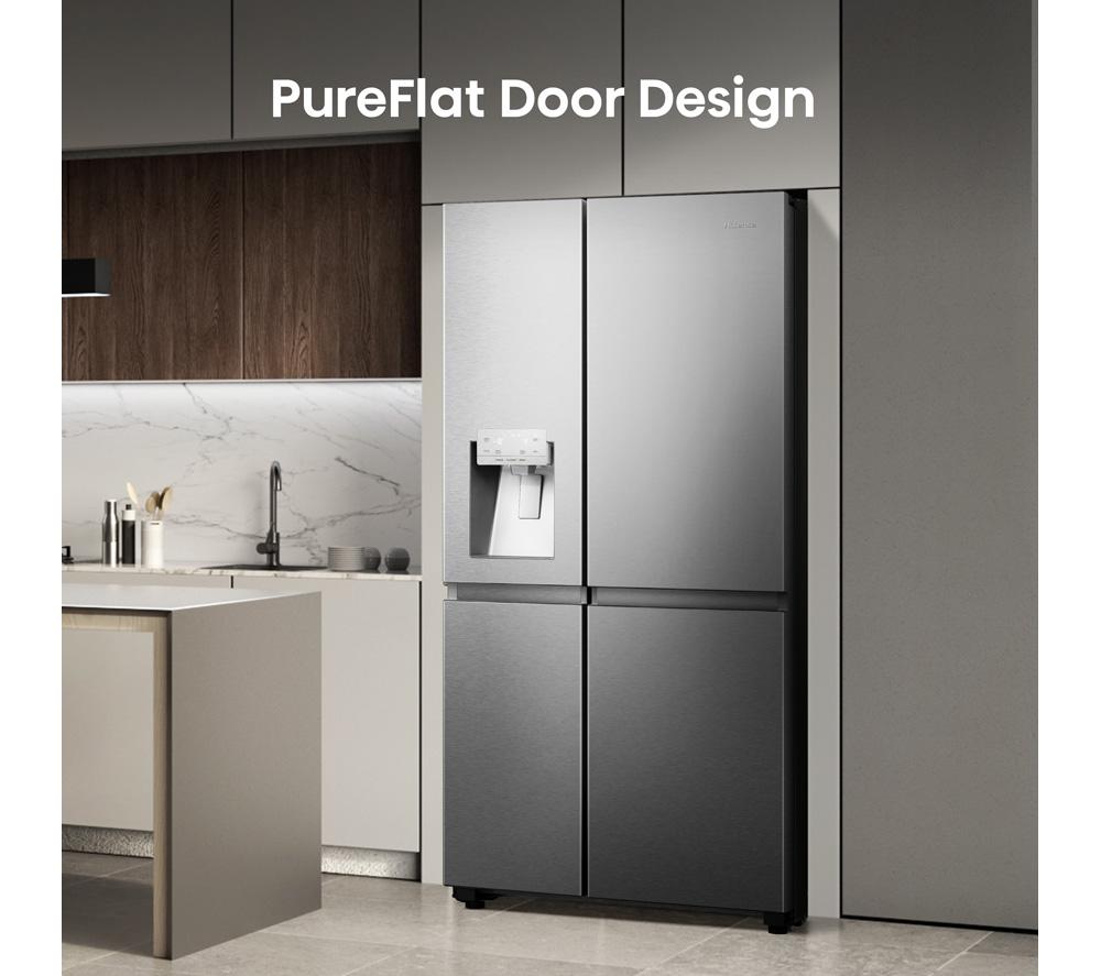 HISENSE PureFlat Infinite RS818N4TIE American-Style Smart Fridge Freezer - Grey Stainless Steel image number 6 of 18