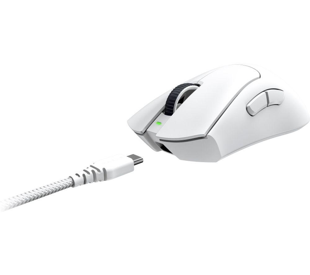 RAZER DeathAdder V3 Pro Wireless Optical Gaming Mouse - White