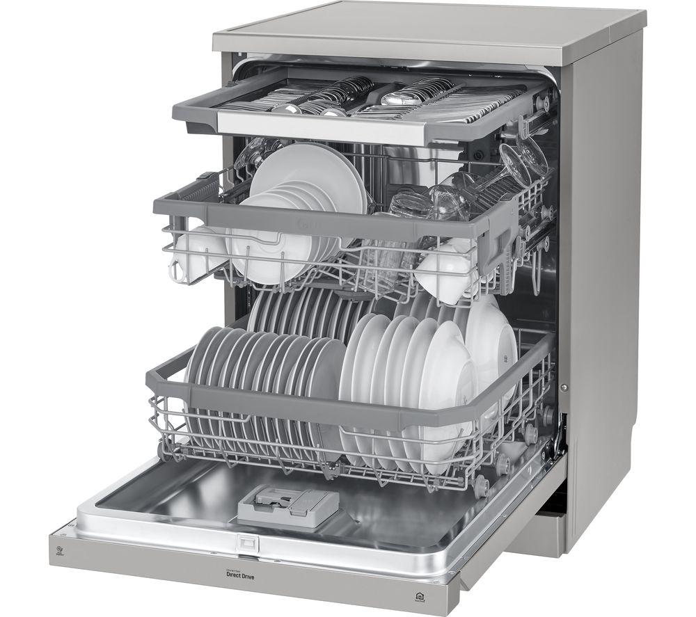 LG TrueSteam DF325FPS Full-size WiFi-enabled Dishwasher - Shiny Steel image number 8 of 13