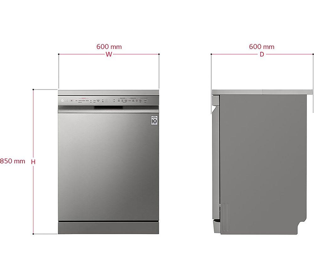 LG TrueSteam DF325FPS Full-size WiFi-enabled Dishwasher - Shiny Steel image number 11 of 13