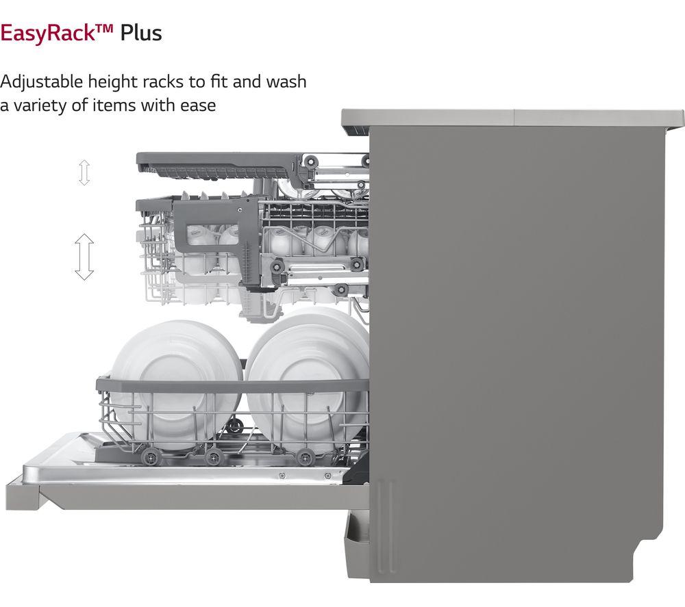 LG TrueSteam DF325FPS Full-size WiFi-enabled Dishwasher - Shiny Steel image number 12 of 13