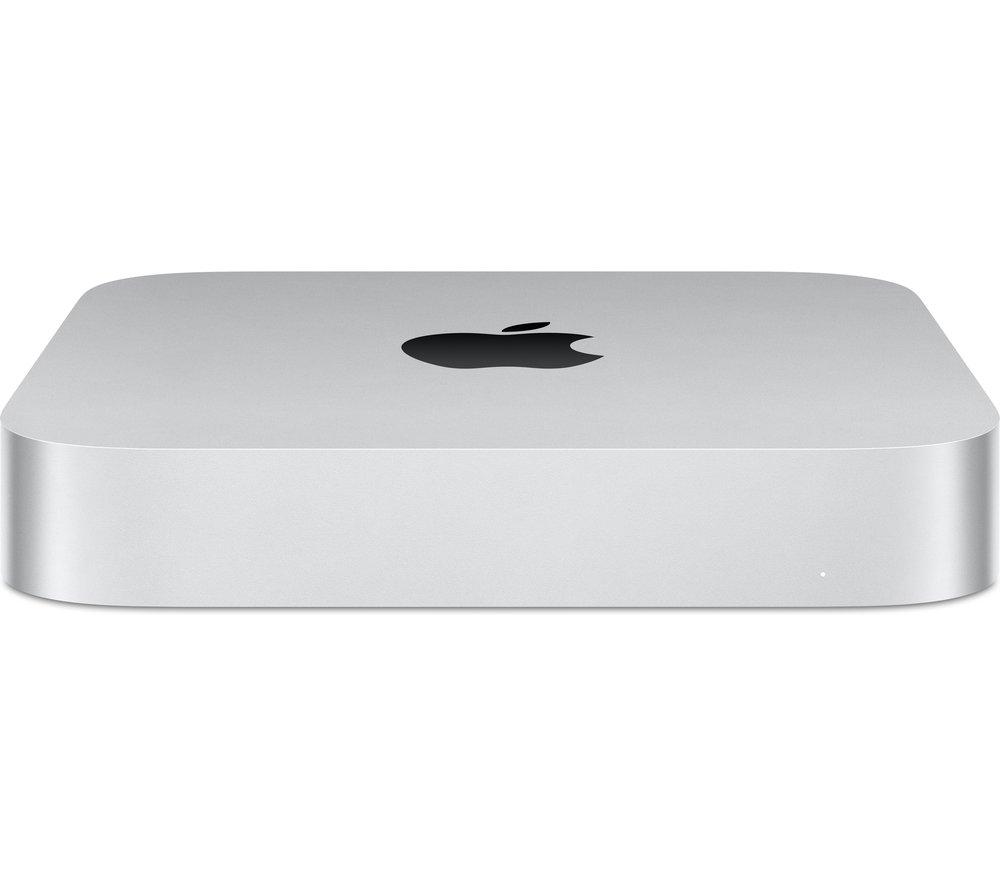 APPLE Mac mini (2023) - M2, 256 GB SSD, Silver, Silver/Grey