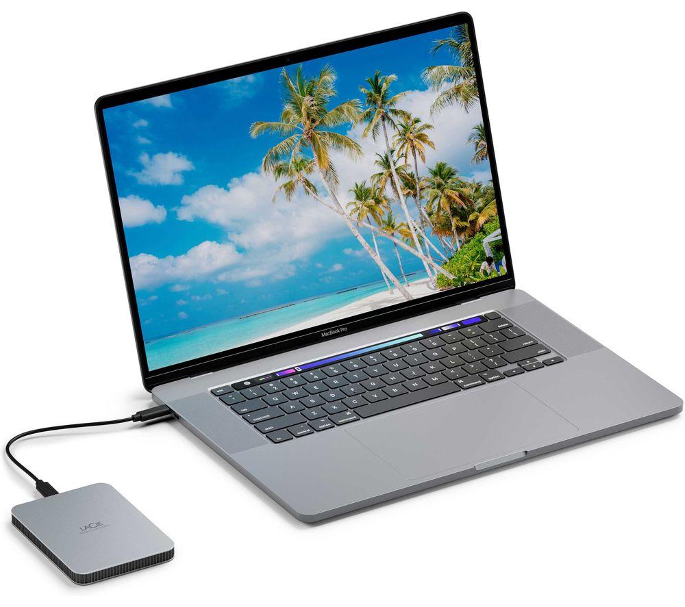 LACIE Mobile Drive V2 Portable Hard Drive - 2 TB, Silver image number 5 of 5