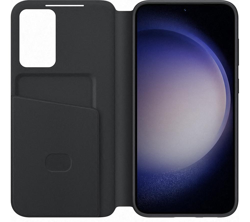 Official Samsung Smart View Black Wallet Case - For Samsung Galaxy