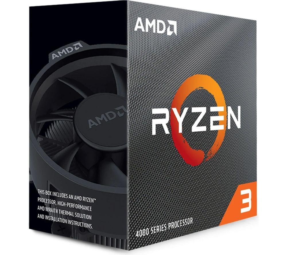 AMD Ryzen 3 4100 desktop processor (4 cores/8 threads, 6 MB cache, up to 4.0 GHz max. Boost)