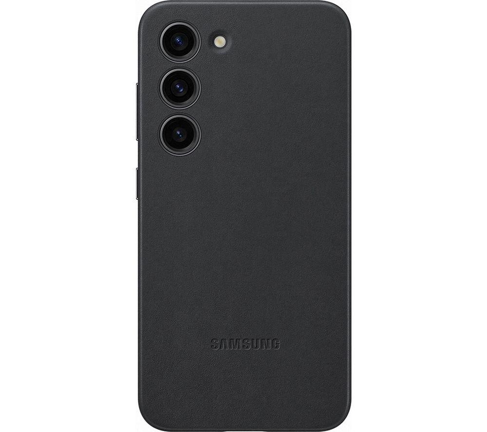 SAMSUNG Galaxy S23 Leather Case - Black, Black