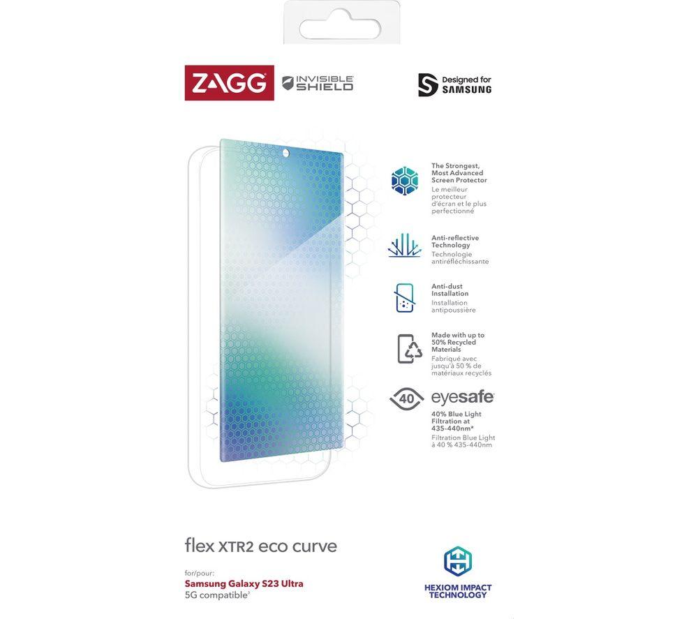 InvisibleShield Flex XTR2 Eco Curve for Samsung Galaxy S23 Ultra - ZAGG