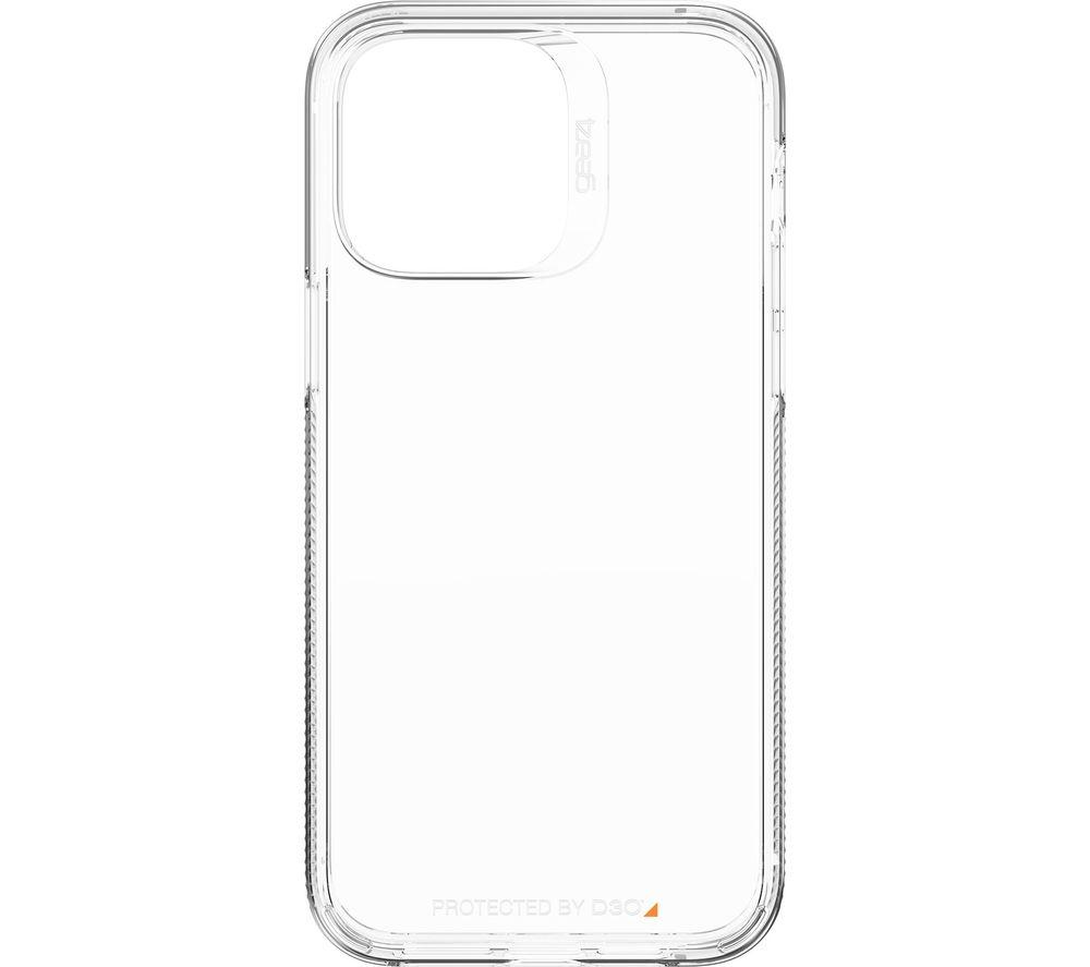 ZAGG Gear 4 Crystal Palace D30 Protective Case Compatible with iPhone 14 Pro Max, Slim, Lightweight, Shockproof, MagSafe, Wireless Charging, (Clear)