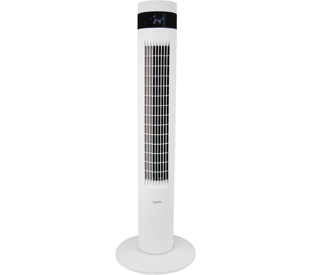 Igenix Igfd6035w Portable Tower Fan - White, White