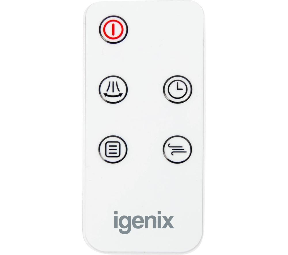 IGENIX IGFD6035W Portable Tower Fan - White image number 11 of 11