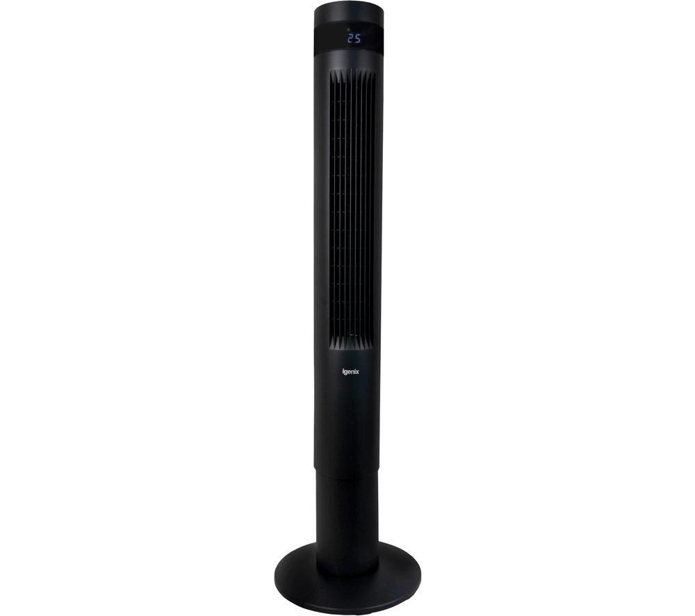 IGENIX IGFD6043B Portable Tower Fan - Black, Black