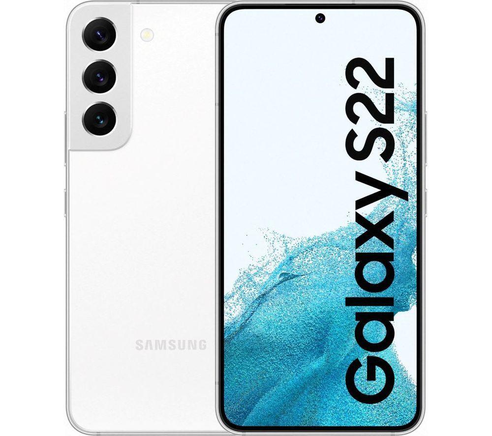 SAMSUNG Refurbished Galaxy S22 5G - 128 GB, Phantom White (Excellent Condition)