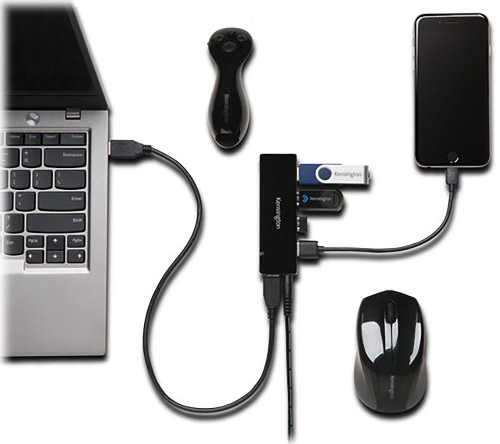 KENSINGTON UH4000C 4-port USB 3.0 Hub image number 3 of 3
