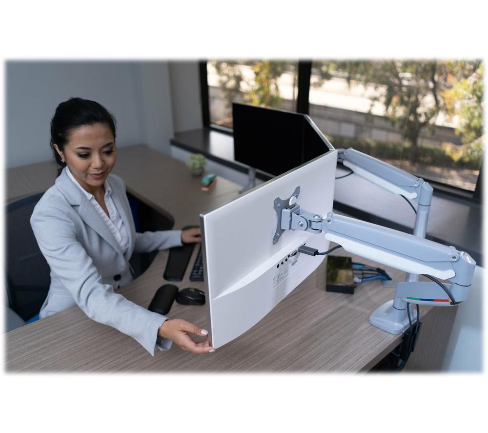 KENSINGTON SmartFit One-Touch K55470EU Tilt & Swivel 13-32" Monitor Desk Mount image number 7 of 9