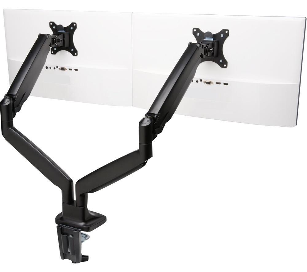 KENSINGTON SmartFit One-Touch K59601WW Dual Arm Tilt & Swivel 13-32" Monitor Desk Mount image number 2 of 6