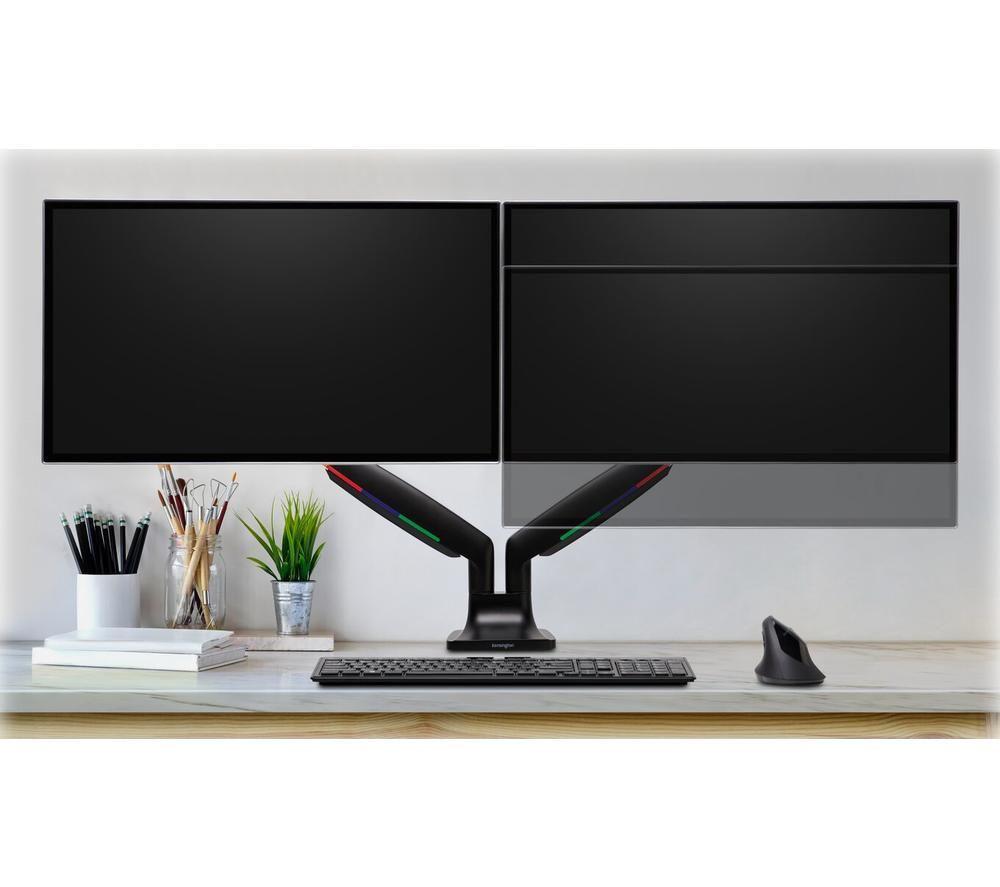 KENSINGTON SmartFit One-Touch K59601WW Dual Arm Tilt & Swivel 13-32" Monitor Desk Mount image number 5 of 6