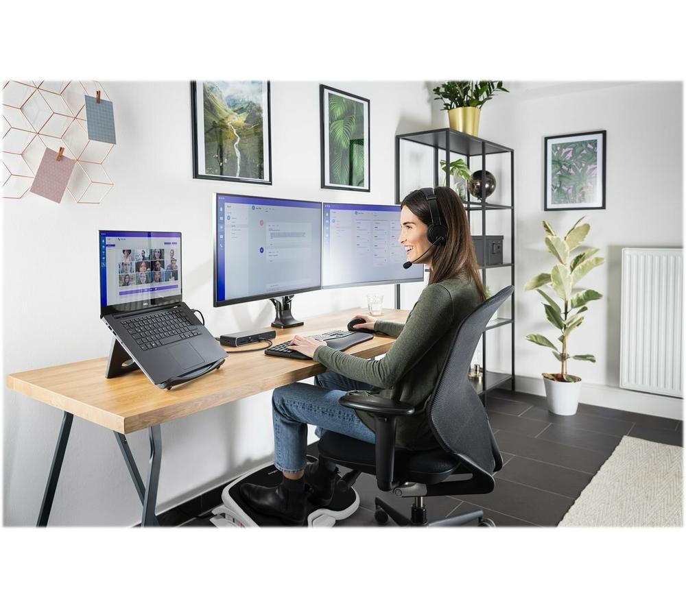 KENSINGTON SmartFit One-Touch K59601WW Dual Arm Tilt & Swivel 13-32" Monitor Desk Mount image number 6 of 6