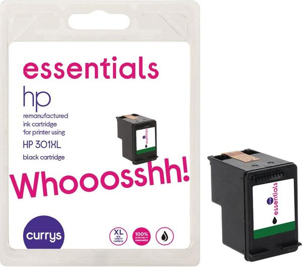 resist Unevenness to manage Buy ESSENTIALS HP 301 XL Black Ink Cartridge | Currys
