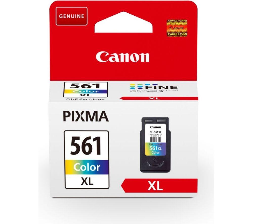 Canon Original High Yield Ink Cartridge Compatible with Pixma Series, 300 Pages, Cyan/Magenta/Yellow, Multipack One Size CLI-561
