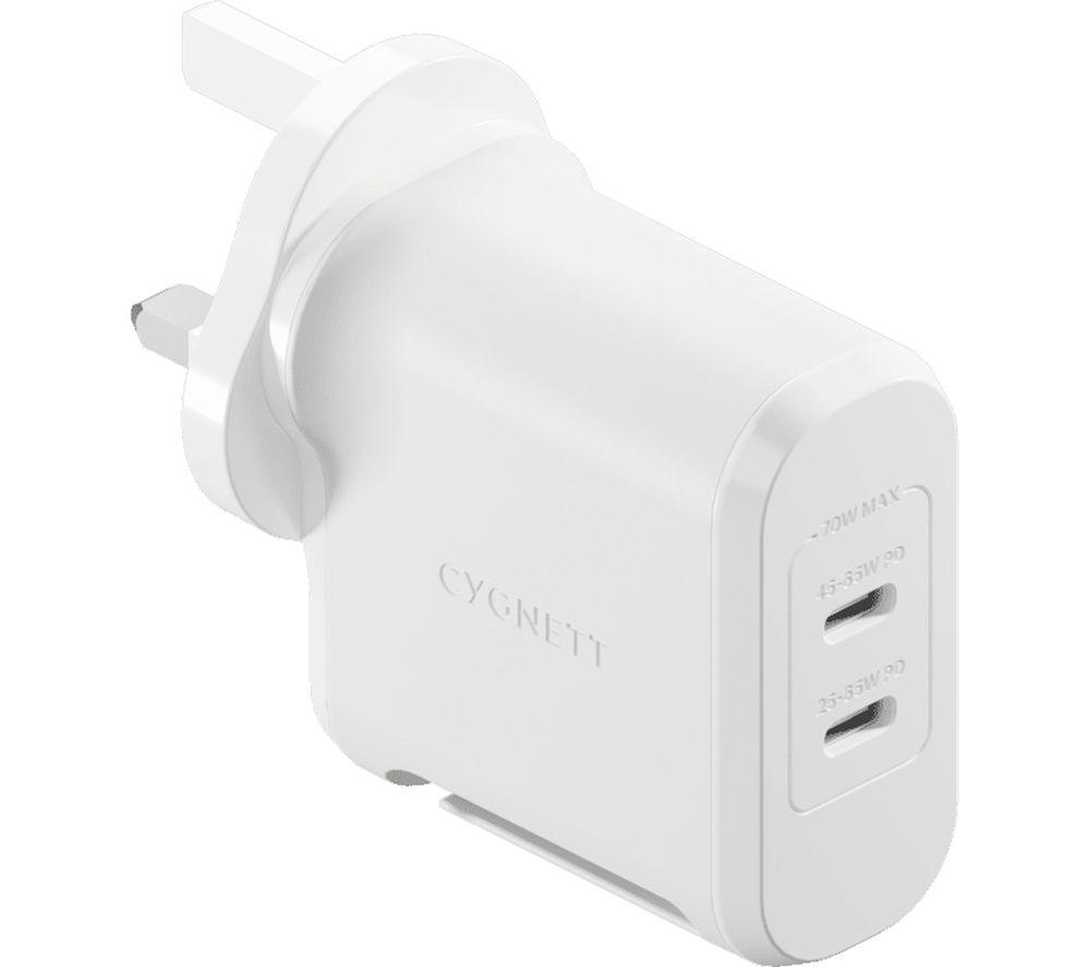 CYGNETT PowerMaxx CY4136PBCHE 70 W USB Type-C Charger, White