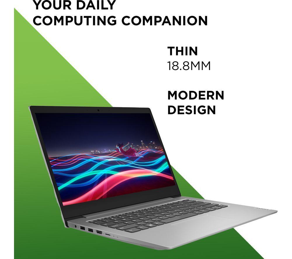 LENOVO IdeaPad 1i 14" Refurbished Laptop - Intel&reg; Celeron&reg;, 64 GB eMMC, Grey (Very Good Condition) image number 5 of 9