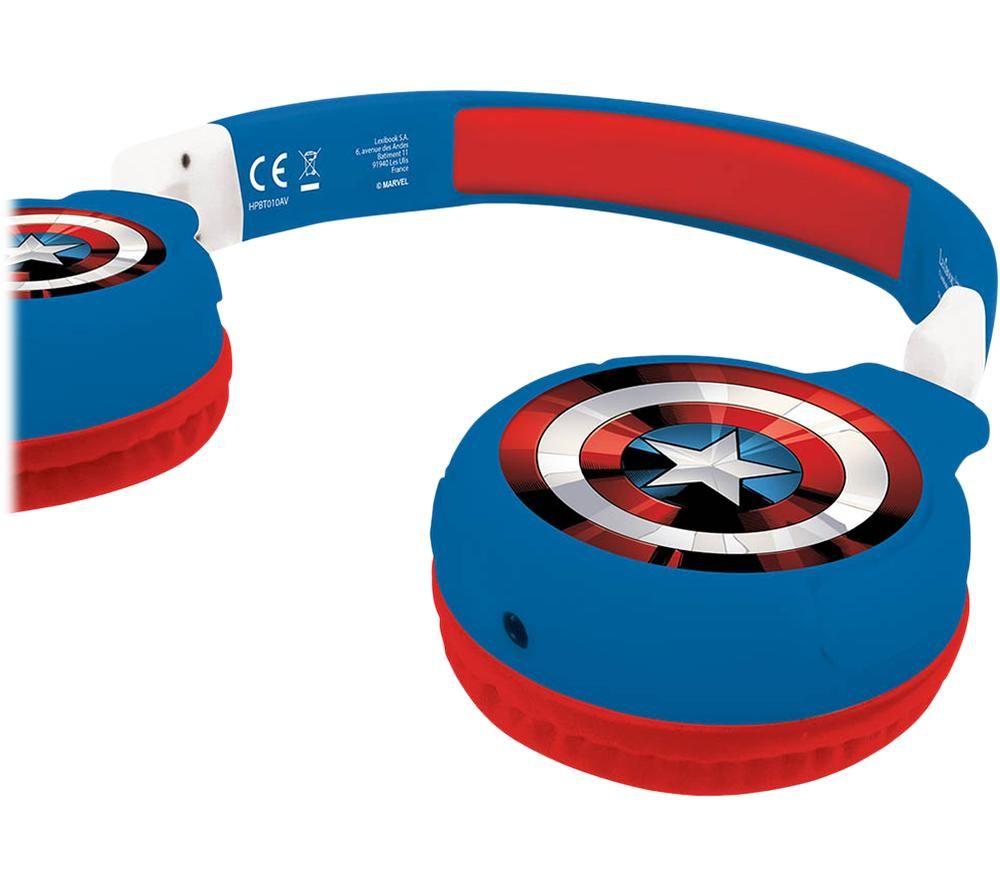 LEXIBOOK HPBT010AV Wireless Bluetooth Kids Headphones - The Avengers image number 2 of 5
