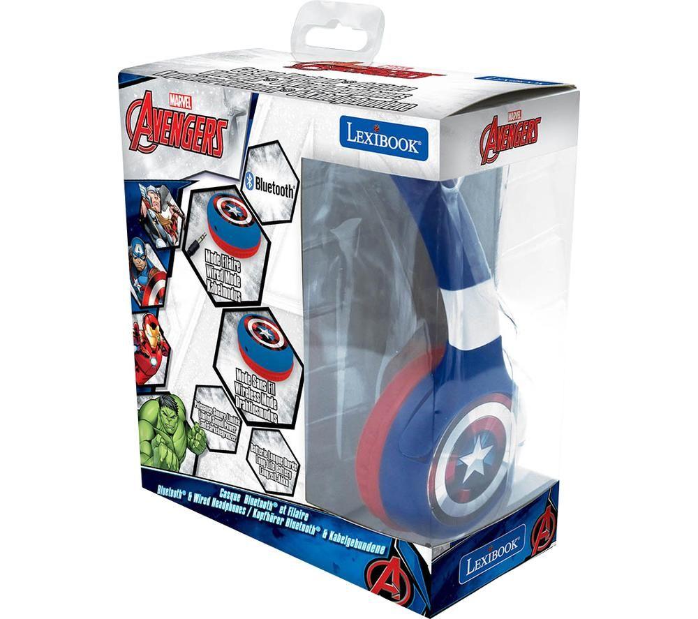 LEXIBOOK HPBT010AV Wireless Bluetooth Kids Headphones - The Avengers image number 3 of 5