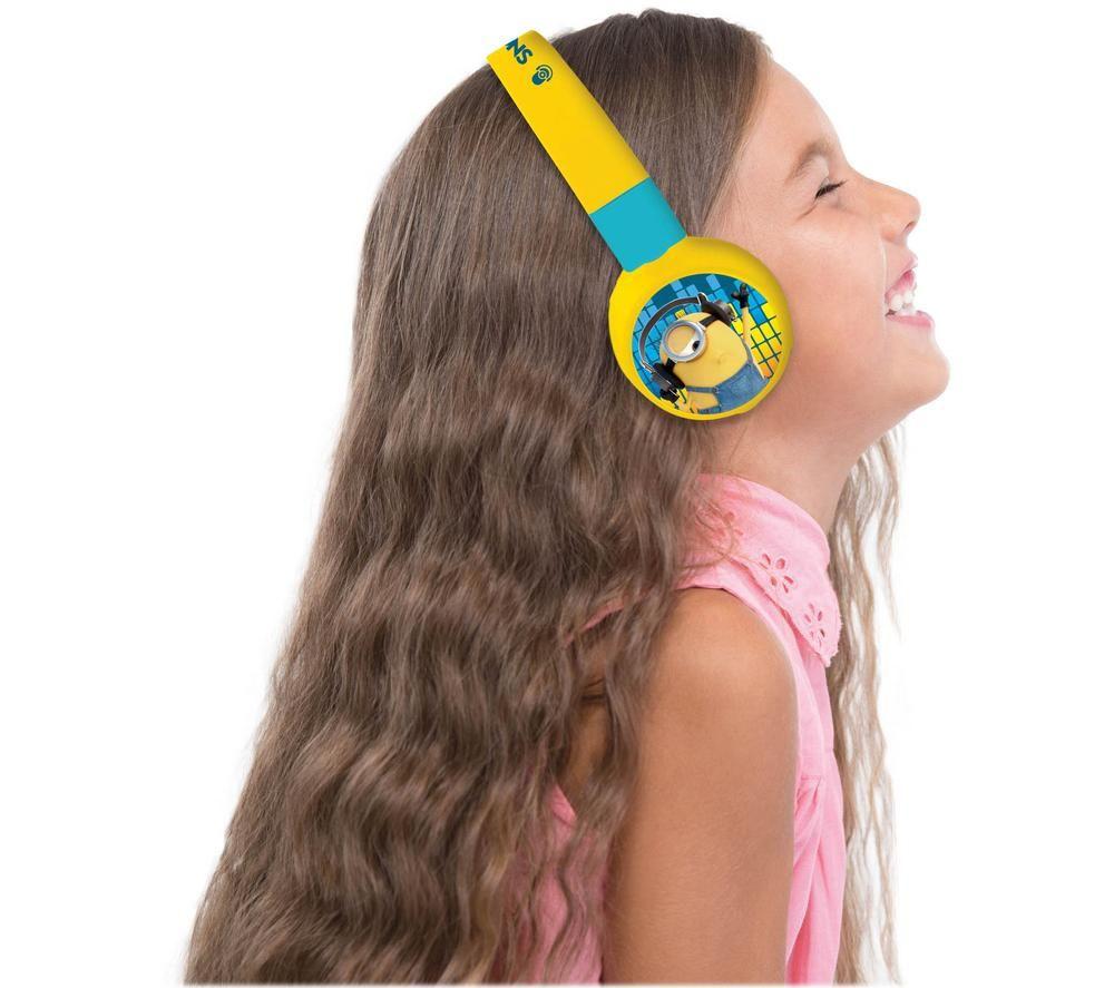 LEXIBOOK HPBT010DES Wireless Bluetooth Kids Headphones - Despicable Me image number 4 of 6