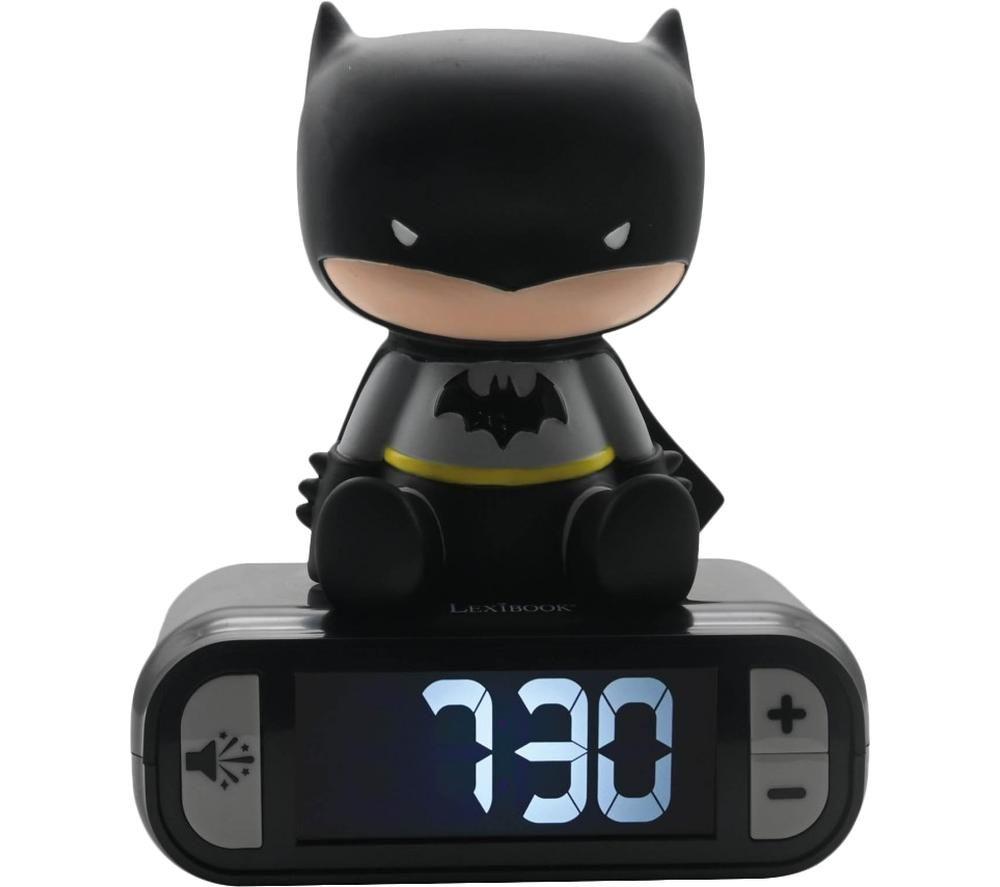 Lexibook Rl800bat Nightlight Alarm Clock - Batman, Black