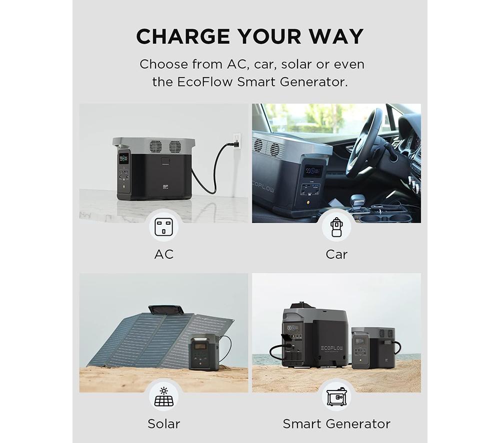 ECOFLOW DELTA 2 1024 Wh Portable Power Station image number 7 of 10