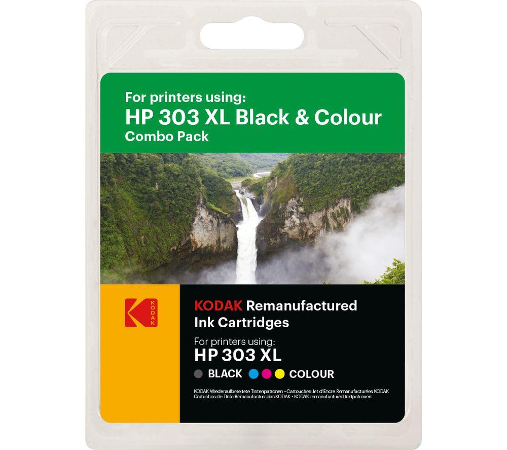 Buy KODAK Remanufactured HP 303 XL Black & Tri-colour Ink